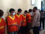 6 Pelaku Curat yang diamankan di Polsek Balikpapan Barat pada Selasa (23/3/2021)