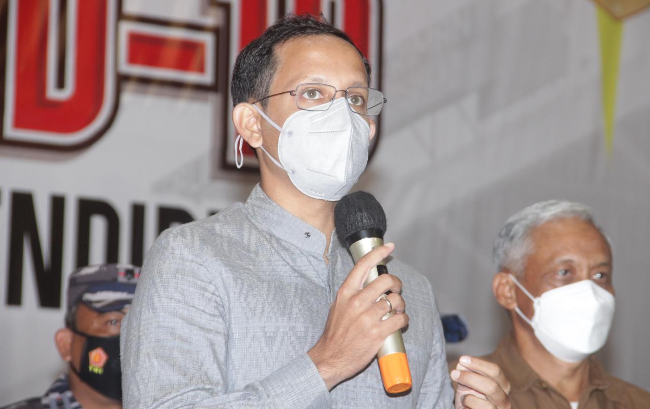 Menteri Pendidikan dan Kebudayaan (Mendikbud), Nadiem Makarim.Foto : BorneoFlash.com/Muhammad Eko.