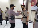 Kapolres Kutai Barat AKBP Irwan Yuli Prasetyo memimpin serah terima jabatan Kabag Ops Polres Kubar di aula utama Polres Kubar. Foto : BorneoFlash.com/Lilis Suryani.