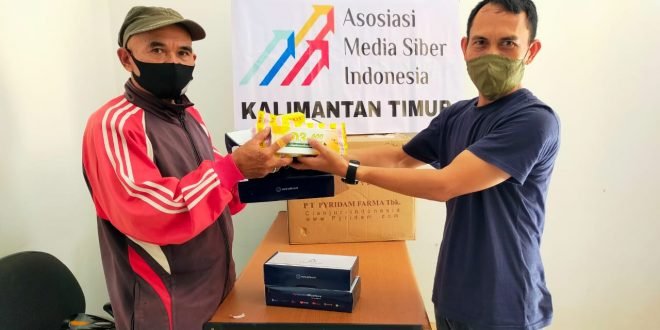 Bantuan suplemen dari Pyridam Farma (PYFA) sudah didistribusikan. Foto : HO/AMSI Kaltim.