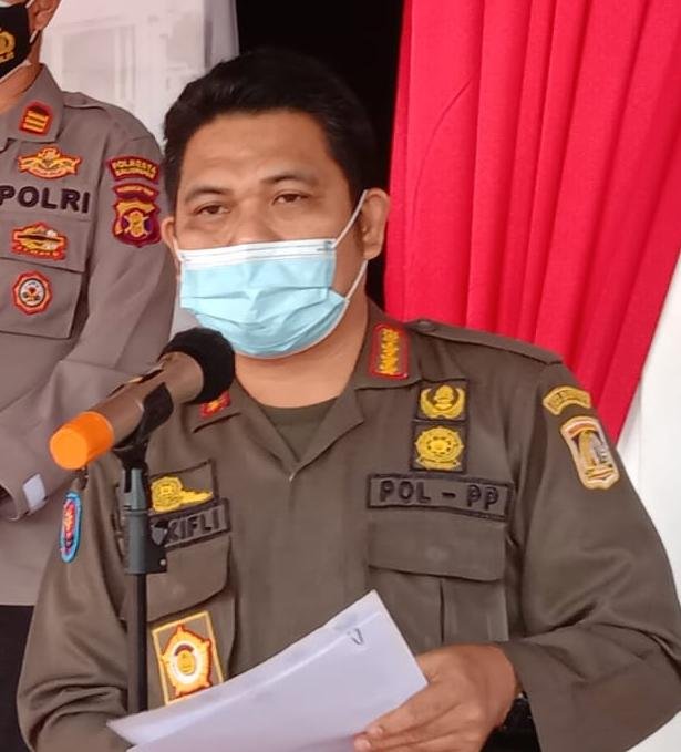 Kepala Bidang Keamanan dan Penegakan Hukum Satgas Covid-19  Kota Balikpapan Zulkifli. Foto : BorneoFlash.com/Muhammad Eko.