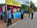 pemantauan arus balik mudik di posko ketupat jalan poros Berau - Samarinda wilayah kecamatan Kelay