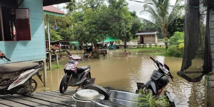 Air Sungai di Kampung Long Iram Seberang Mulai Naik, Warga Diminta Waspada