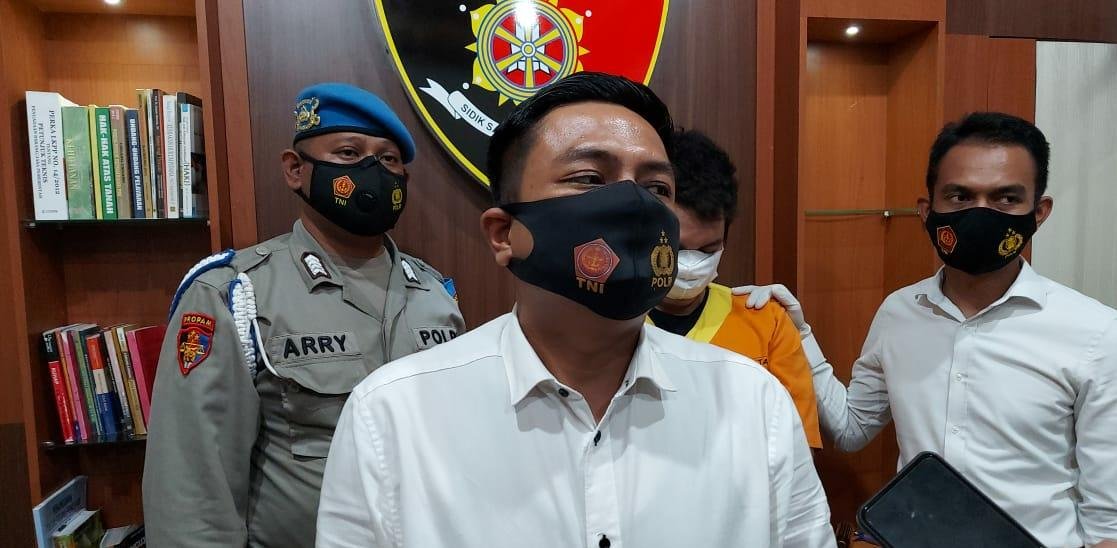 Konferensi Pers kasus pencurian di Mapolresta Balikpapan, Senin (24/5/2021).