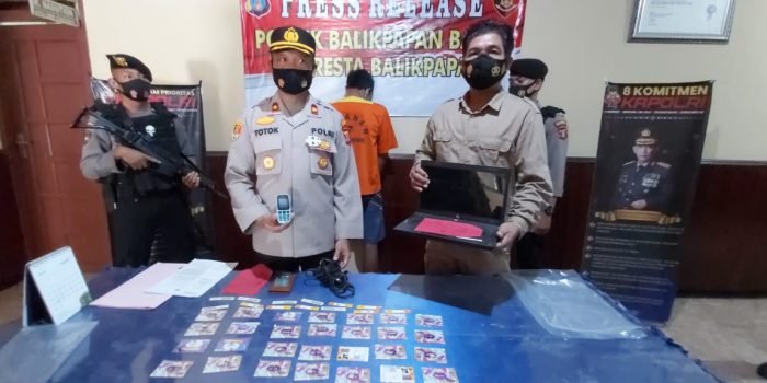 Pelaku Pembobol Kios Kartu Perdana Diringkus Jajaran Polsek Balikpapan Barat