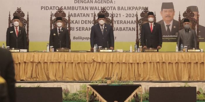 Dewan Gelar Paripurna Ke -22 Masa Sidang Tahun 2021 Beragendakan Sambutan Wali Kota Balikpapan Masa Jabatan 2021-2024