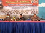 Dir Binmas dan Dir Samapta Polda Kaltim saat melakukan kunjungan kerja dan bersilaturahmi dengan Pokdar Kamtibmas Resor Kubar dan Mahulu pada Selasa (1/6/2021) kemarin. Foto : BorneoFlash.com/Lilis Suryani.