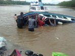 Kecelakaan speedboat di Sembakung, Nunukan, Kalimantan Utara pada Senin (7/6/2021). Foto : HO/Jasa Raharja.