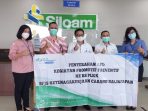 BPJAMSOSTEK Balikpapan Serahkan Bantuan APD ke Sejumlah Rumah Sakit. Foto : HO.