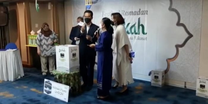 Penarikan Undian Program Ramadan Berkah Blue Sky Group. Foto : BorneoFlash.com/Ardiansyah.