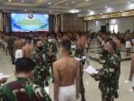 Kasdam VI/Mlw Pimpin Sidang Parade Catar Akmil Panda Kodam VI/Mlw TA 2021. Foto : HO.