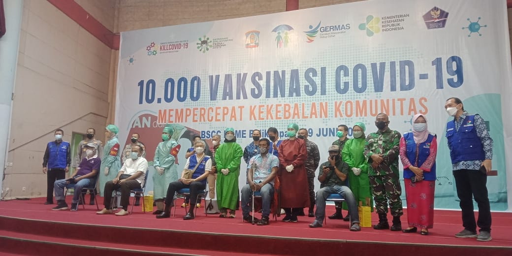 "Kill Covid-19" Bekerjasama Dengan DKK Balikpapan Launching 10.000 Vaksinasi Covid-19
