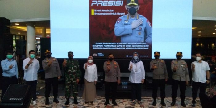 Rangkaian HUT Bhayangkara Ke-75, 500 Karyawan dan Pengunjung di Mall BSB E-Walk Ditarget Untuk Vaksinasi