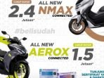 Yamaha kali ini memberikan promo dengan DP murah. Dengan program #belisudah dan menunjukkan bukti sertifikat vaksinasi akan mendapatkan cashback. Foto : HO.
