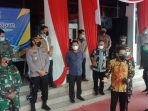 Wali Kota Balikpapan Rahmad Mas'ud Pasca menyampaikan rilis perkembangan Covid-19 Balikpapan, di halaman Pemkot Balikpapan Jumat (9/7/2021). Foto : BorneoFlash.com/Muhammad Eko.