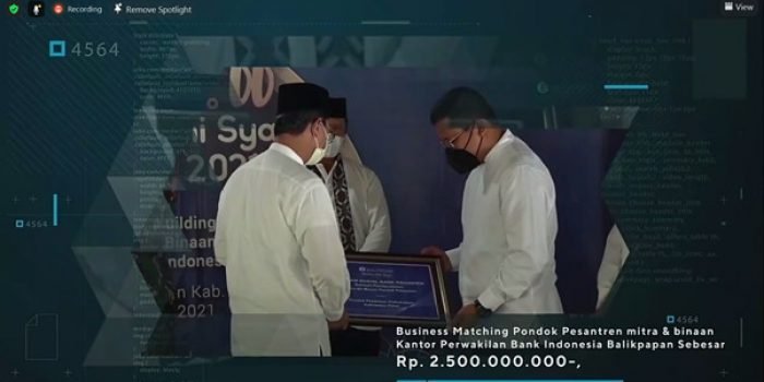 Kantor Perwakilan Bank Indonesia Balikpapan menggelar Festival Gerbang Halal secara daring pada Sabtu (17/07/2021). Foto : HO.