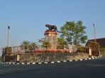 Patung Macan Dahan Ikon Ibu Kota Sendawar, Kabupaten Kutai Barat, Kalimantan Timur. Foto : BorneoFlash.com/DOK.
