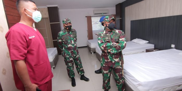 Pangdam VI/Mlw Tinjau Isolasi Covid-19 di Asrama Haji Balikpapan
