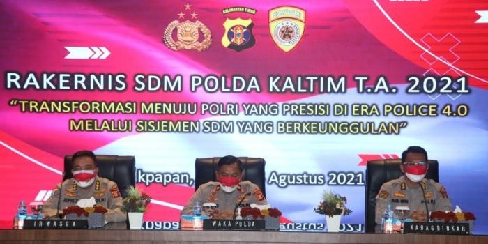 Wakapolda Buka Rakernis SDM Polda Kaltim T.A. 2021