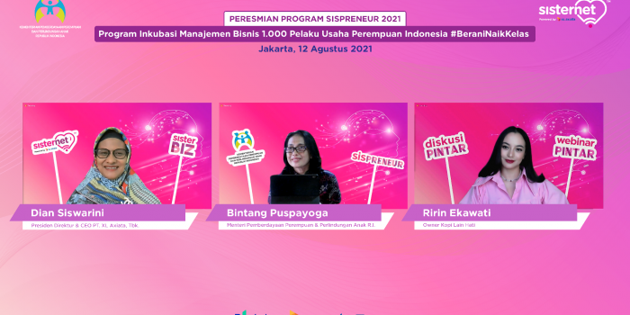 Kolaborasi XL Axiata - Kementerian PPPA RI,  Dorong 1.000 Pelaku Usaha Perempuan “Naik Kelas”