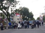 Wali Kota Balikpapan Rahmad Mas'ud ikuti Simulasi Penghentian Aktivitas Di Traffic Light Dalam Rangka Peringatan  HUT Ke -76 RI Tahun 2021 pada Rabu (11/8/2021). Foto : BorneoFlash.com/Muhammad Eko.