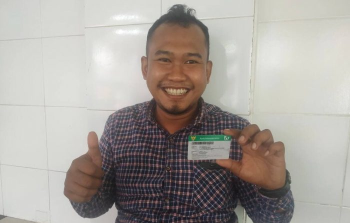 Mochammad Indra Irawan merupakan salah satu warga negara Indonesia yang tinggal di Kota Balikpapan, merasakan manfaat keberadaan program JKN-KIS. Foto : HO.