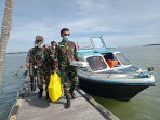 Kehadiran personel TNI tersebut dalam rangka menjalankan program serbuan vaksin Covid-19, di mana target ialah masyarakat Pulau Sadau yang sebelumnya belum mendapat vaksin.