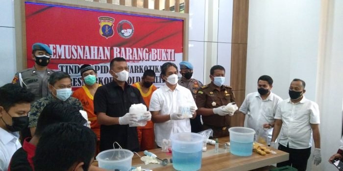 Pemusnahan BB Narkotika Jenis Sabu