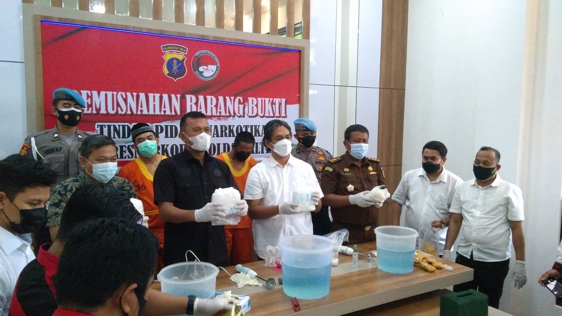 Pemusnahan BB Narkotika Jenis Sabu