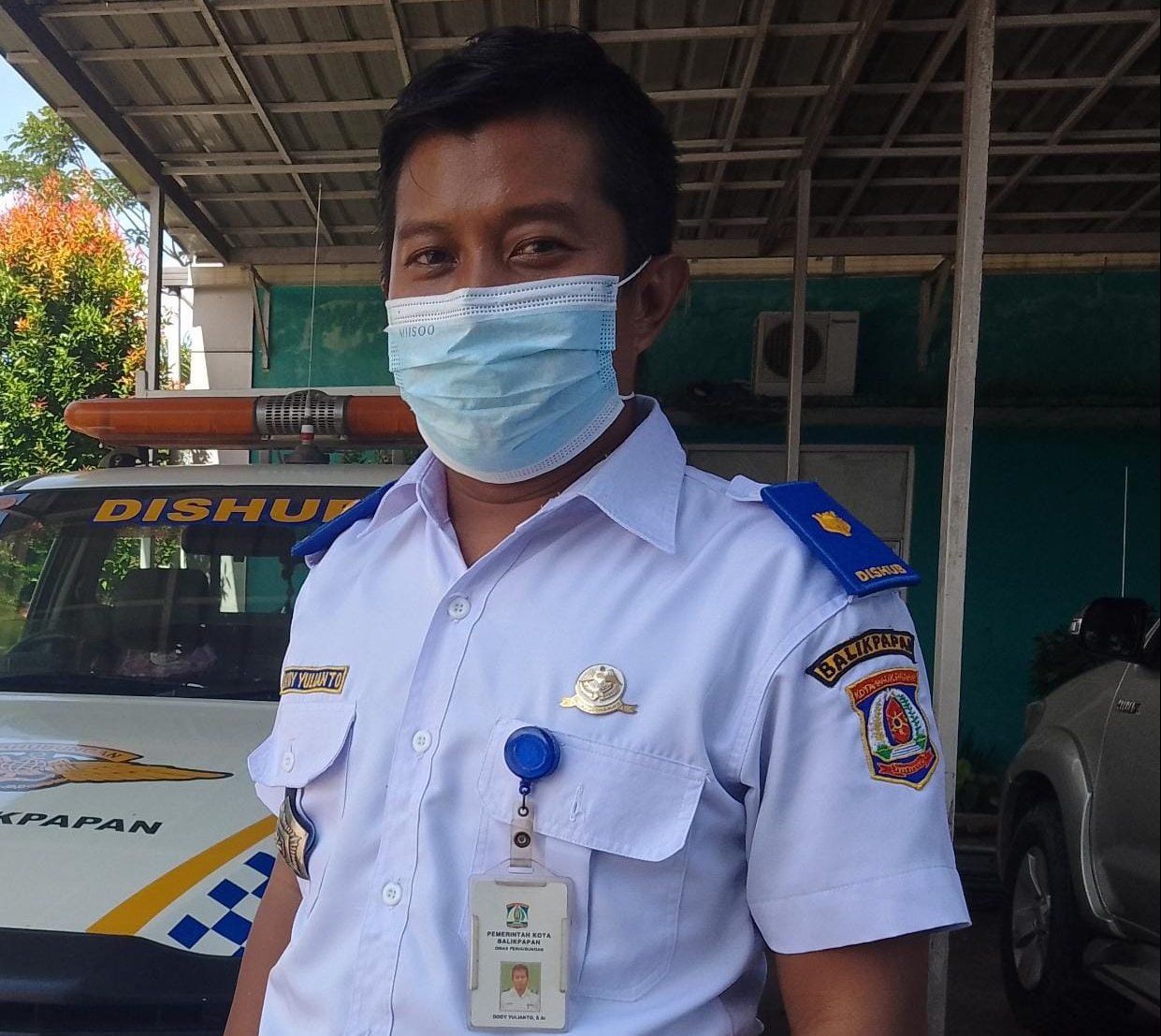 Kepala Seksi Pemeliharaan Prasarana  Lalu Lintas dan PJU Dishub Kota Balikpapan, Dody Yulianto. Foto : BorneoFlash.com/Muhammad Eko.