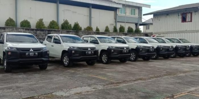 Puluhan kendaraan PT. Transkon Jaya Tbk. Foto: HO.