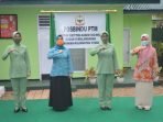 Ketua Persit KCK Koorcab Rem 092 PD VI/Mulawarman Resmikan Posbindu PTM Kodim 0907/Tarakan. Jumat (10/9/2021). Foto : HO.