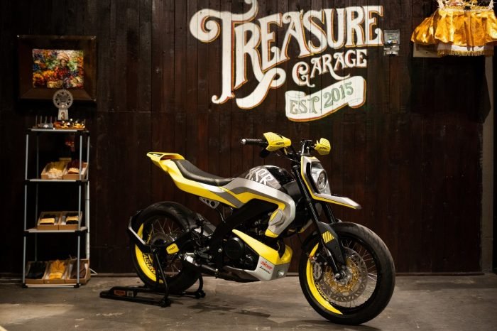 Program Yard Built Indonesia yang menggandeng para builder populer di Tanah Air untuk melakukan custom XSR 155 masih terus bergulir. Foto : HO.