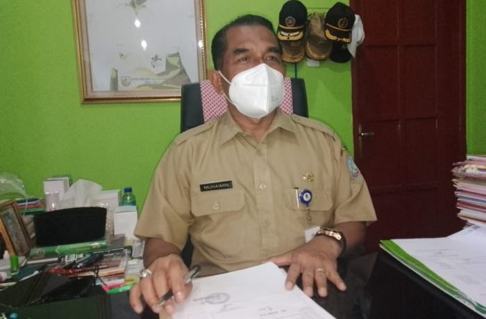 Kepala Dinas Pendidikan Muhaimin saat dikonfirmasi di ruang kerjanya Senin (13/9/2021). Foto : BorneoFlash.com/Muhammad Eko.