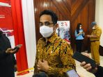 Wali Kota Balikpapan Rahmad Mas'ud saat di Wawancara Awak Media. Foto : BorneoFlash.com/Eko.