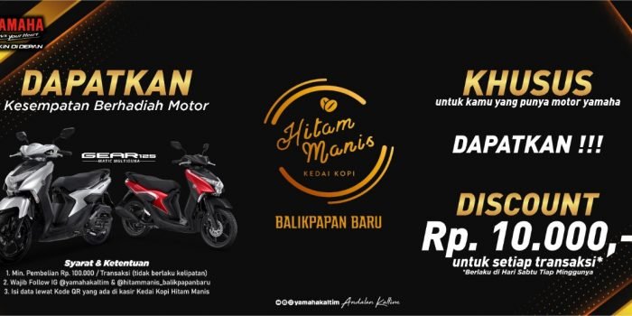 Kolaborasi Yamaha – Hitam Manis Balikpapan Baru. Foto : HO.