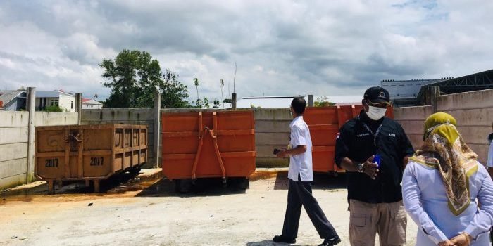 Kelurahan Gunung Samarinda bersama Lembaga Pemberdayaan Masyarakat (LPM) Gunung Samarinda, Balikpapan Utara secara resmi membuka Tempat Pembuangan Sampah (TPS) yang baru, Rabu (29/9/2021). Foto : BorneoFlash.com/Muhammad Eko.