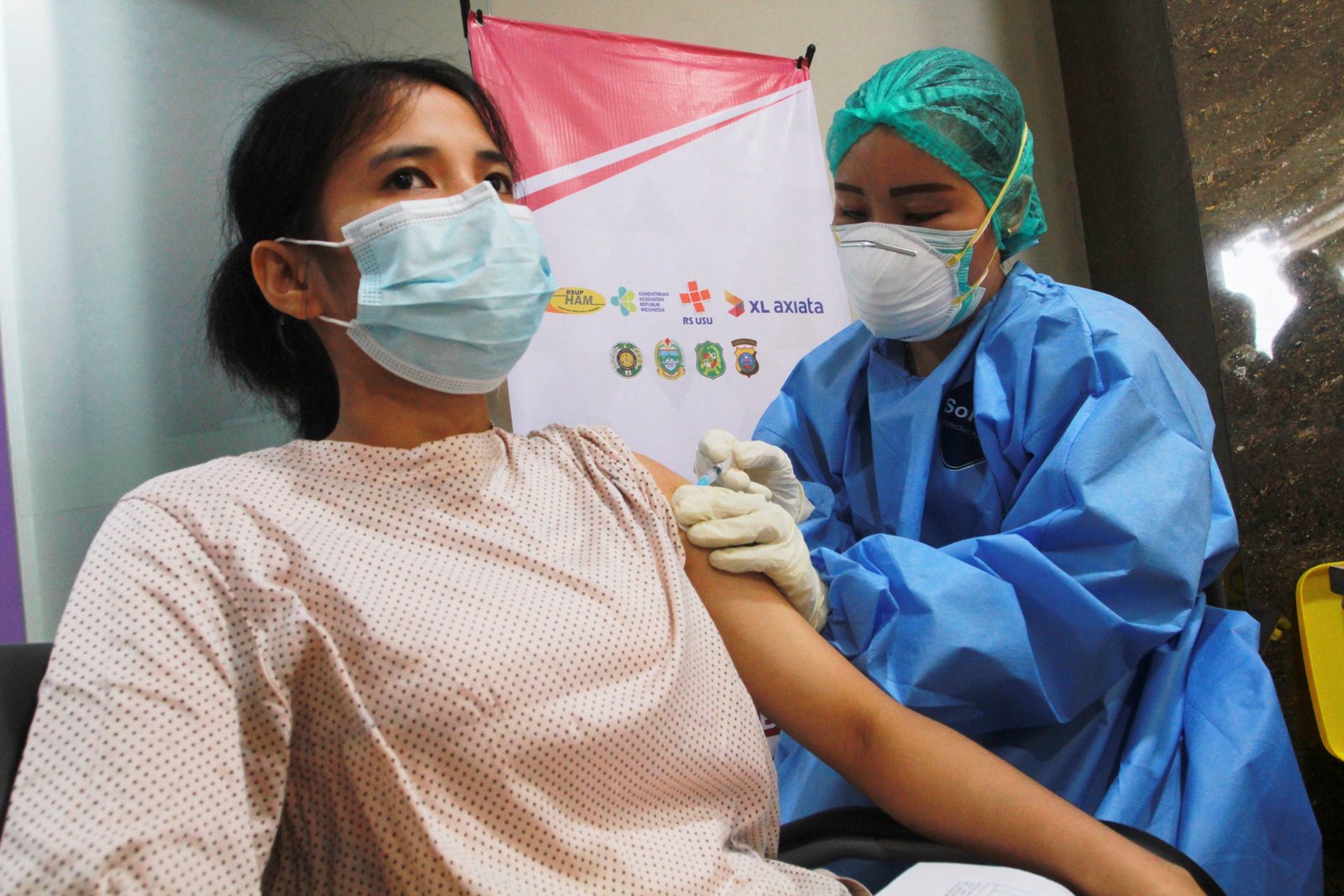 Sentra Vaksinasi Indonesia Bangkit XL Axiata di Medan, Sudah Suntik Vaksin Covid-19 ke 12.050 Warga