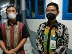 Kepala Badan Kepegawaian, Pendidikan dan Pelatihan Daerah (BKPPD) Kubar, Nopandel (Kanan) saat dikonfirmasi Rabu (6/10/2021). Foto : BorneoFlash.com/Lilis Suryani.