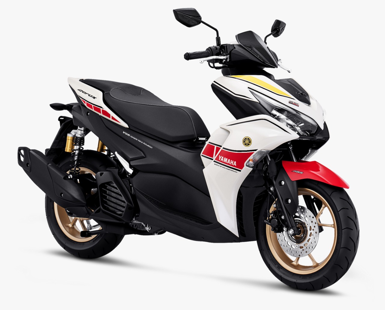 Livery Baru All New Aerox 155 Connected ABS, Simbol 6 Dekade Kejayaan Yamaha di Balap Dunia