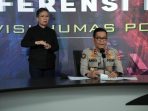 Kadiv Humas Polri Irjen Argo Yuwono, Saat Konferensi Pers. Senin (18/10/2021). Foto : HO.