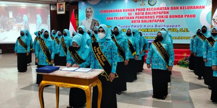 Wali Kota Lantik Dan Kukuhkan Bunda Paud dan Pengurus Pokja Bunda PAUD Kota Balikpapan