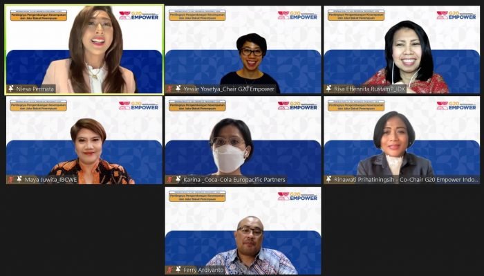 Kementerian Pemberdayaan Perempuan dan Perlindungan Anak Republik Indonesia (Kemen PPPA), PT XL Axiata Tbk (XL Axiata), dan Ikatan Wanita Pengusaha Indonesia (IWAPI), melalui aliansi G20 Empower Indonesia, terus mendorong kepemimpinan perempuan di sektor publik dan swasta. Foto : HO.