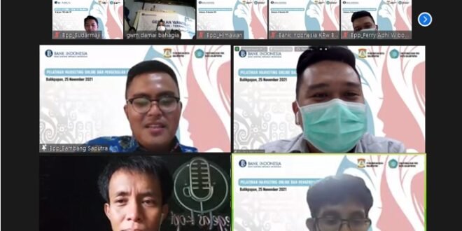 Kantor Perwakilan Bank Indonesia Balikpapan (KPwBI Balikpapan) kembali menggelar pelatihan untuk wanita Matilda dengan tajuk Marketing Online dan Pengenalan QRIS. Foto : HO.