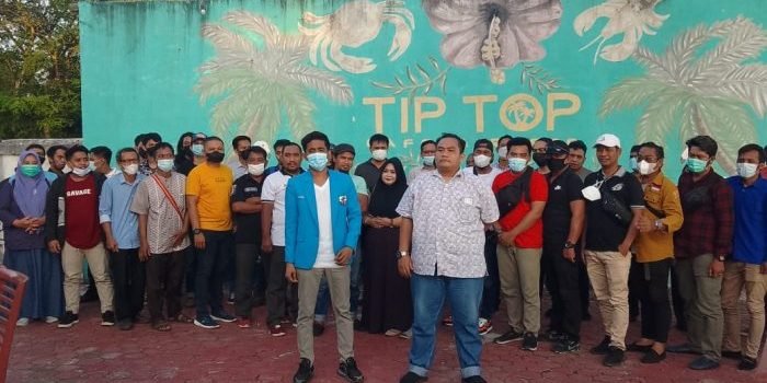 Salah satu kandidat Ketua DPD KNPI Kota Balikpapan Andrie Afrizal menggelar deklarasi menjelang Musyawarah Daerah (Musda) Komite Nasional Pemuda Indonesia (KNPI) Kota Balikpapan, Kamis (4/11/2021). Foto : BorneoFlash.com/Eko.