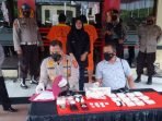 Satuan Reserse Narkoba (Satreskoba) Polresta Balikpapan Gelar konferensi pers pengungkapan peredaran narkoba jenis sabu seberat 3,1 kilogram. di halaman Mapolresta Balikpapan, Jumat (5/11/2021). Foto : BorneoFlash.com/Eko.