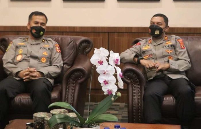Ketua Tim Brigjen Pol Mardiyono, S.I.K., M.Si., Bersama Kapolda Kaltim Irjen Pol. Drs. Herry Rudolf Nahak, M.Si., Foto : HO/Humas Polda Kaltim.