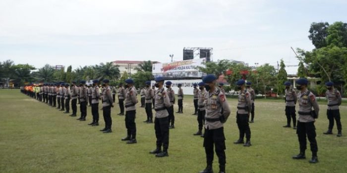 Siaga Bencana Alam, Brimob Polda Kaltim Gelar Pasukan dan Peralatan