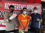 Pelaku MA (46) warga Jalan Soekarno Hatta KM 45 Kelurahan Sungai Merdeka, Kukar.kembali diamankan petugas kepolisian dengan kasus Pencurian. Foto : BorneoFlash.com/Eko.