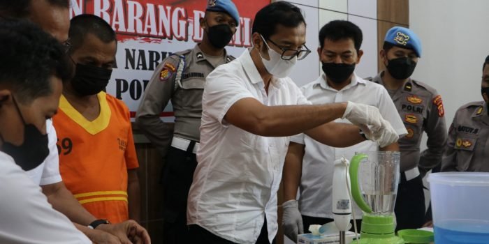 Polda Kaltim Laksanakan Pemusnahan Barang Bukti Narkotika